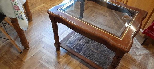 Vintage mahogany heavy coffee - vintage,