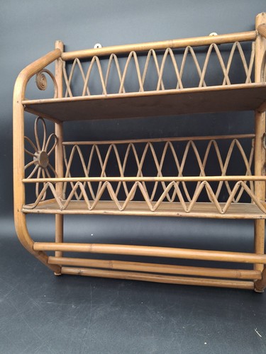 Vtg bentwood tier wall shelf - 2,