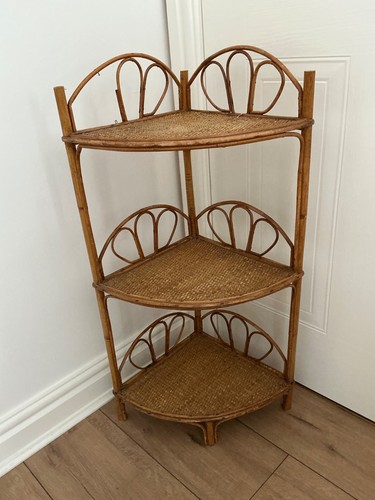 Vintage bamboo plant stand - bamboo,