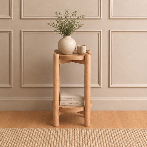 Solid mango wood round - solid,