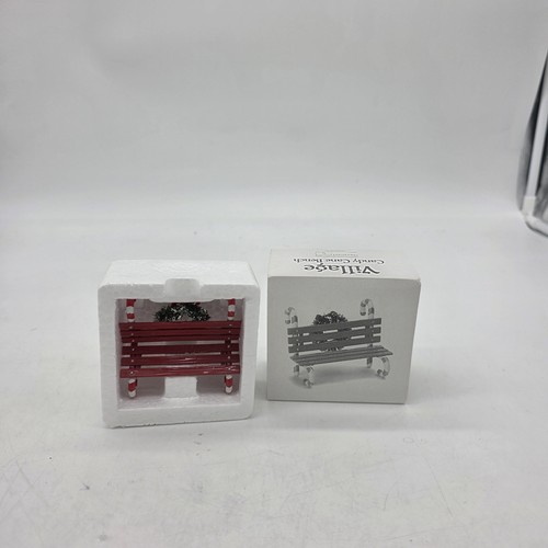 Village candy cane bench small - village,