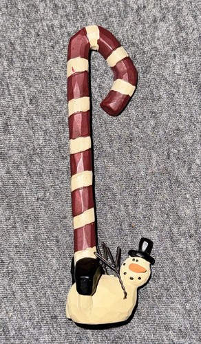 Snowman hugging candy cane - hugging,