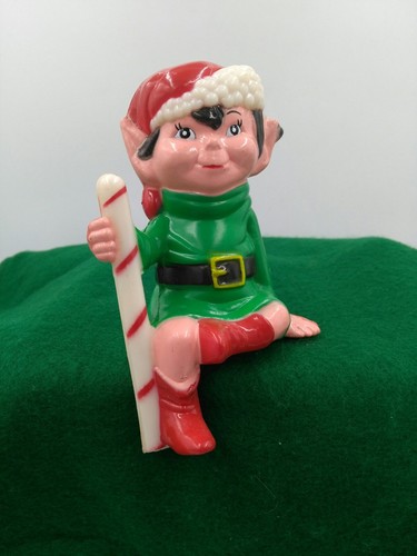 Vtg christmas elf - with, candy