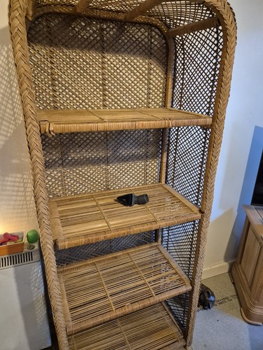 Retro vintage cane shelves - retro,