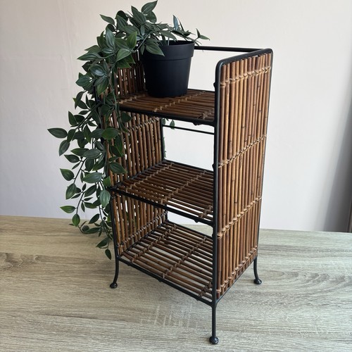 Vintage brown bamboo cane - vintage, &