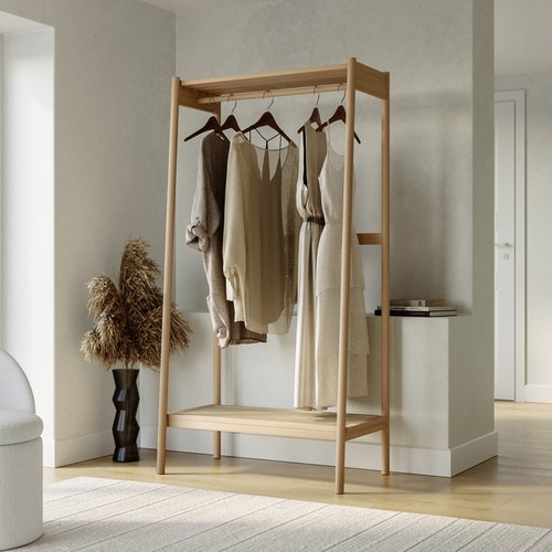Solid wood open - solid, wardrobe