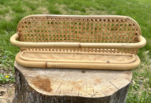 Vtg boho curved bamboo - curved, &