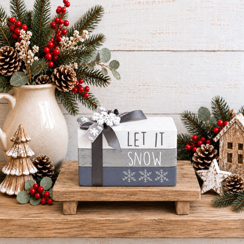 Let snow wooden - let, book