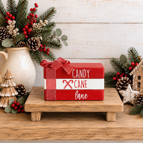 Candy cane lane wooden - lane,