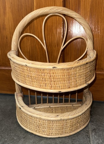 Vintage bamboo cane wicker - cane,