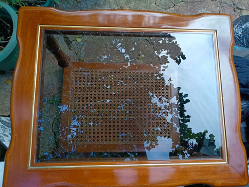 Rectangular wood coffee table - coffee,