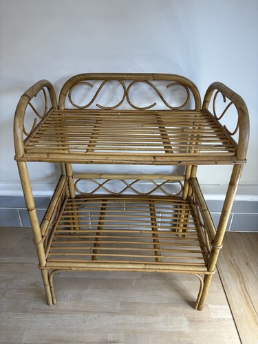 Vintage cane bamboo rattan - bamboo,