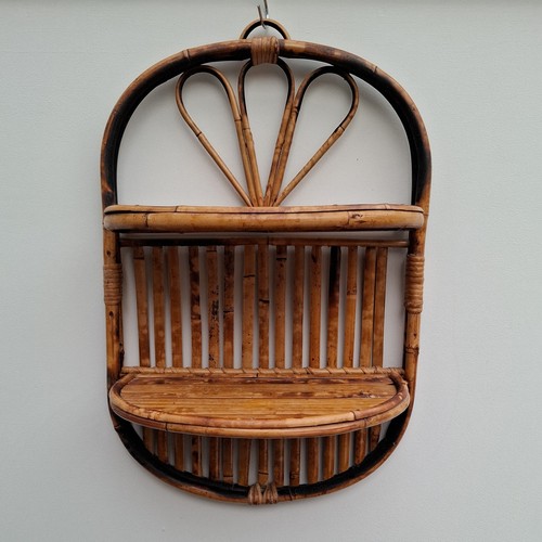 Vintage 70s tier cane rattan - 2,