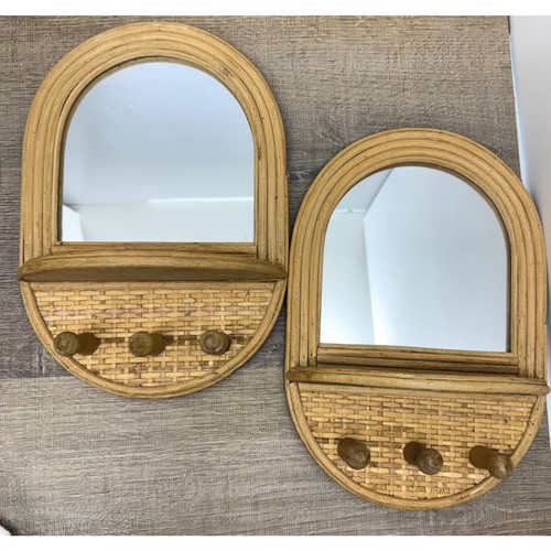 Pair vintage rattan - pair,